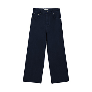 GANT/甘特2026春夏新款女裤直筒宽松阔腿裤莱赛尔棉质斜纹休闲裤