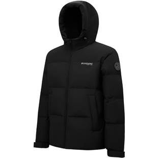 波司登奥莱2025冬季新款男经典运动短款连帽面包服版型厚羽绒服