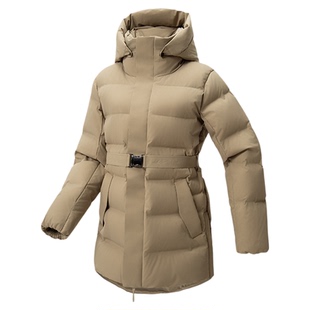 Ozark奥索卡25秋冬新品羽绒服鹅绒保暖防风外套百搭中腰羽绒服女