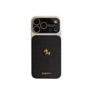 全包护镜荔枝皮纹新款苹果17pro系列适用于iphone17promax专用16pro新机情侣15立体小马pm小众防摔保护套ip女