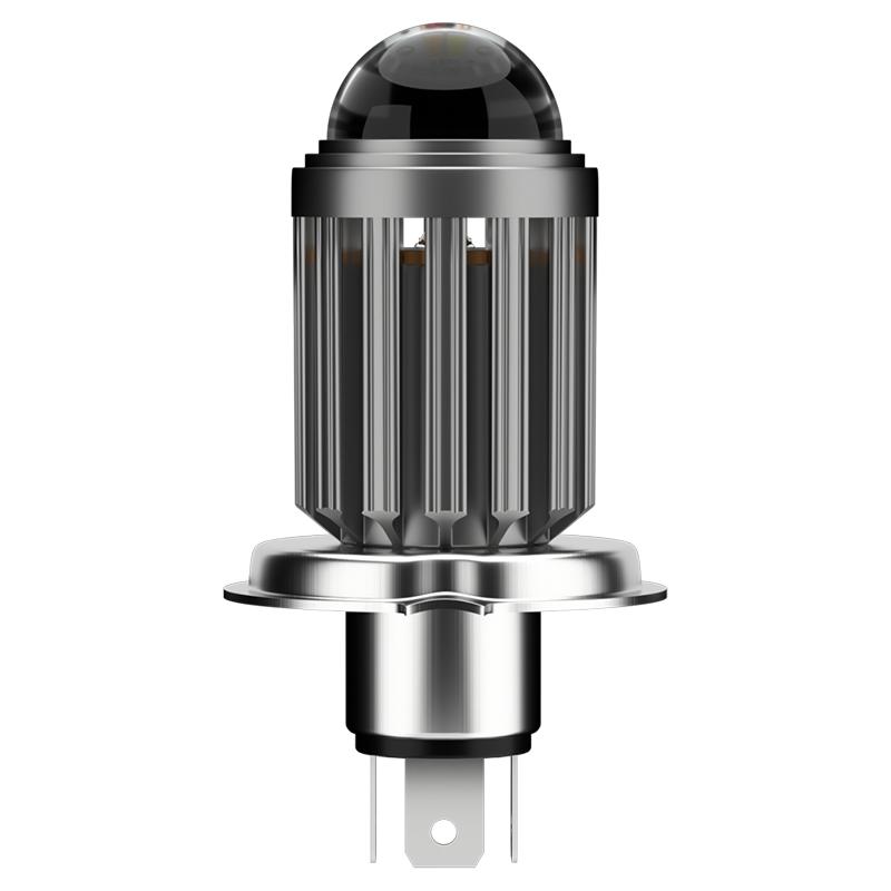 电动车灯摩托车改装超亮白光12V60V 强光透镜LED大灯泡远近光射灯