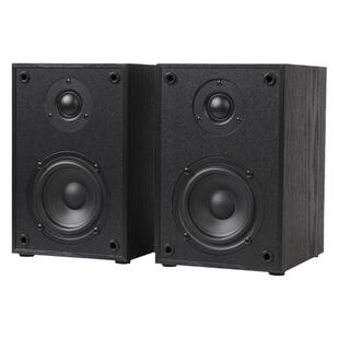 4寸2分频HIFI书架音箱无源音箱桌面环绕低音音箱木质音响壁挂墙