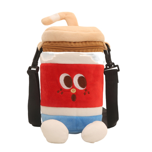 无品牌卡通小包包女可爱薯条汉堡包单肩包少女洋气斜挎包萌吐司