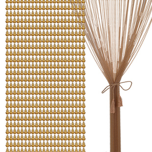 客厅隔断帘防蚊蝇门帘塑料厕所珠帘家用水晶免打孔卫生间厕所卧室