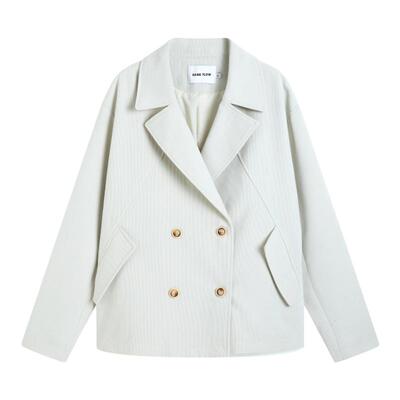 【清仓款】SAME FLOW 设计感西装秋季简约高级质感休闲灯芯绒夹克