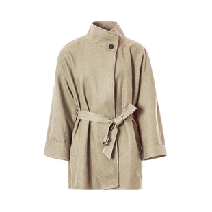 时尚卡其风衣外套女MOFAN摩凡2026春新款收腰小个子休闲外套