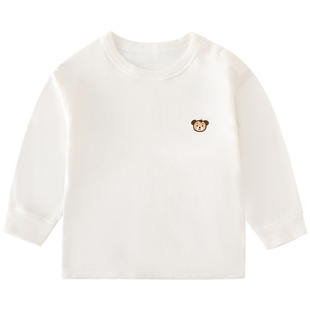 宝宝内衣上衣纯棉春秋冬款初生婴儿秋衣秋裤对开单件打底衣服睡衣