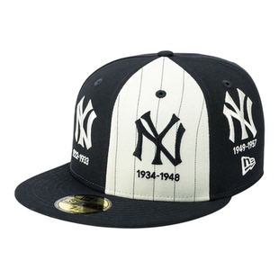 韩国代购NEWERA纽亦华时间线5950平沿全封闭棒球帽NY纽约扬基拼色