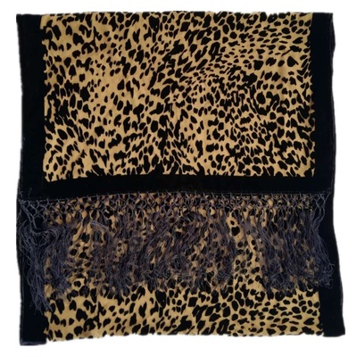 春秋百搭风中长款真丝绒旗袍披肩