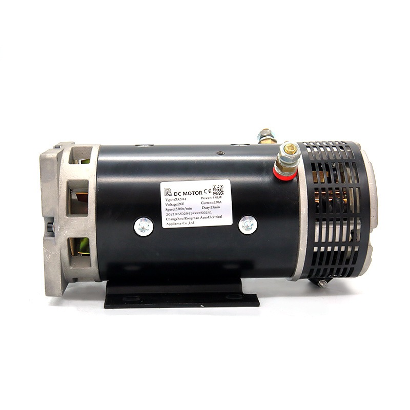 纯铜24V4Kw直流油泵电机 液压动力单元电机 液压直流电动车电机