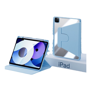 适用2024iPad保护壳2022苹果air6平板2020ipad保护套pro11带笔槽2019透明4亚克力air5防弯硬壳10磁吸防摔10.9
