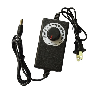 3V-12V可调压适配器36W电机调速摄影棚调光LED灯3V-12V3A可调电源