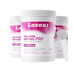 3桶装-losoki胶原蛋白肽乐斯可燕窝肽粉燕窝酸小分子胶原垮脸细纹