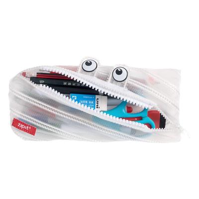 zipit拉链透明网纱雾面文具盒