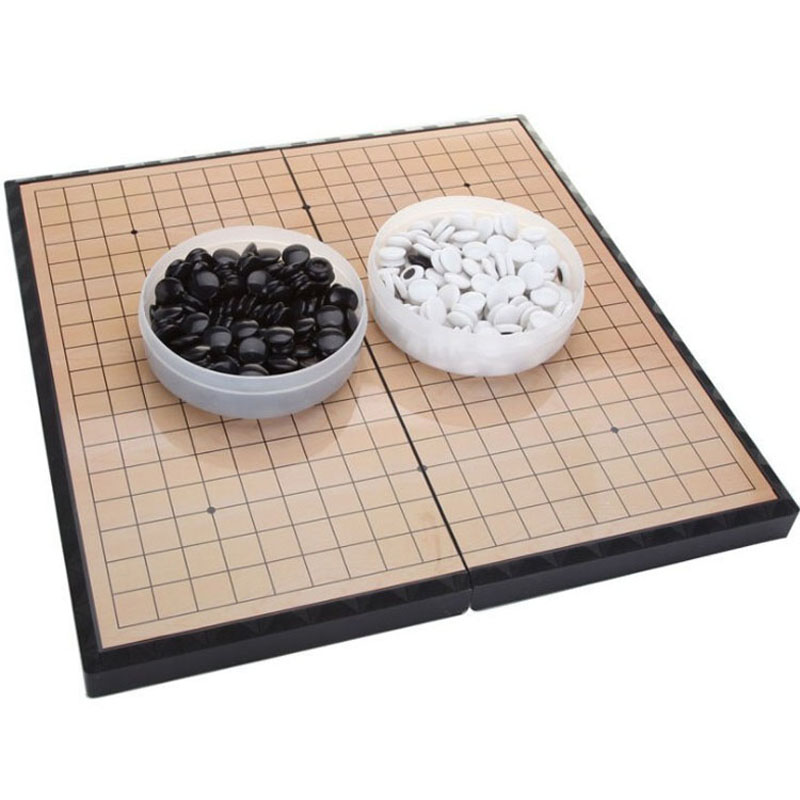 磁性围棋套装大号儿童五子棋磁力折叠成人教学黑白便携式磁石初学