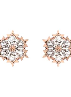 【送礼精选】Swarovski施华洛世奇 MAGIC系列百搭雪花形水晶耳钉