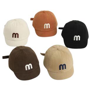 婴儿帽子春秋款鸭舌帽男童女童宝宝婴幼儿短檐鸭舌帽韩系ins遮阳