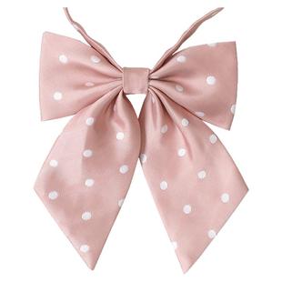 粉色领结jk日系学院风羽根平角学生领花制服衬衫领结女配饰蝴蝶结