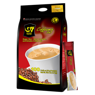 中原G7越南原装进口三合一速溶咖啡粉正品经典原味提神防困1600g