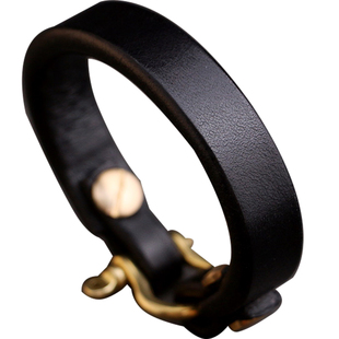 一休高桥吾郎 风格 日本枥木鞍革 植鞣革 皮手环