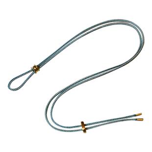 洪菁手作蓝绿双色线平安扣玉石黄金吊坠挂绳八股项链绳男女通用款