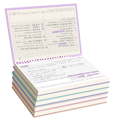 上翻活页本可拆卸高颜值网格横线