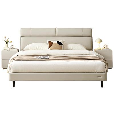 全友家居高端猫爪皮软包双人床