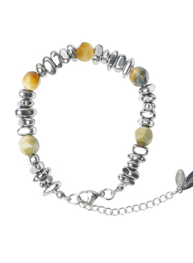 ROADLATIVE不规则虎眼石拼接手链