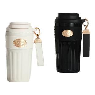 FKC双饮保温保冷杯316L不锈钢内胆便携咖啡杯随行水杯高颜值杯子