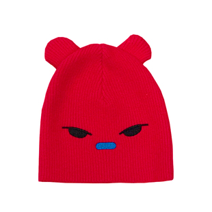 【张占占IP联名】Qimoo淇木25冬季男女童针织兔子帽子QSS4HP521Z