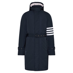 [24期免息][秋冬新品]THOM BROWNE男士长款连帽羽绒服