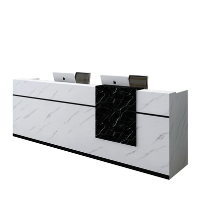 前台接待台收银台吧台桌仿大理石