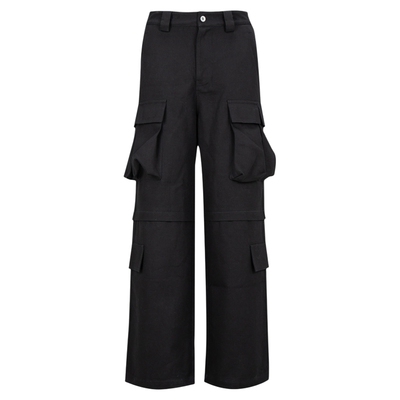 廓形立体水洗多口袋工装伞兵裤