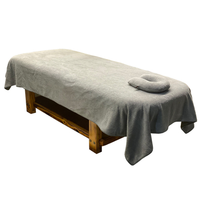 玲玲美容院床单纯色按摩床床罩皮肤管理开洞床单柔软透气床盖