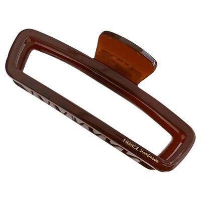 法式大号巧克力色抓夹france发夹