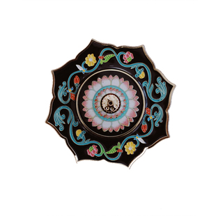 天水文创 原创设计【莎桦梵香】 麦积山石窟彩绘珐琅立式香插摆件