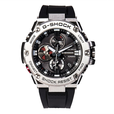 卡西欧男士经典指针蓝牙运动手表