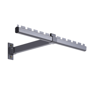 单臂晾衣杆墙上固定卫生间侧装铝合金折叠晒衣杆洗衣机上方晾衣架