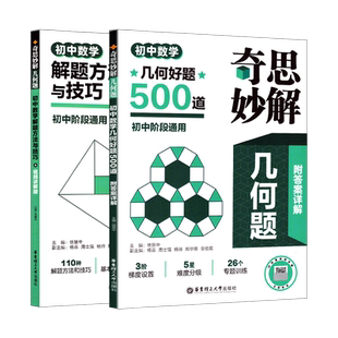 奇思妙解几何题附答案详解初中数学几何好题500道 初中七八九年级阶段数学解题方法与技巧专项训练 华东理工大学出版社