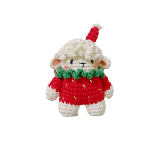 生肖礼物手工编织小羊了个羊白羊座挂件钥匙扣圣诞节定制玩偶创意