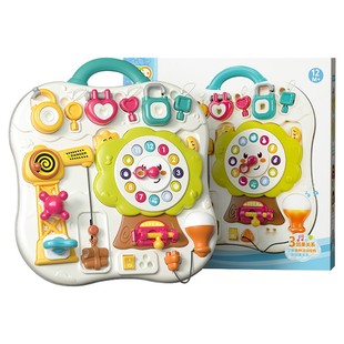 谷雨婴儿忙碌板6-12个月蒙氏早教益智玩具宝宝0一1岁手指精细训练