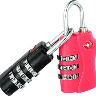 TSA海关密码锁金属款彩色密码挂锁行李箱包密码锁密码锁头包邮