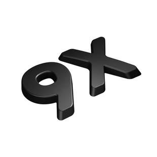 适用于极氪9X前后车标黑化装饰覆盖汽车车标金属保护改装用品配件