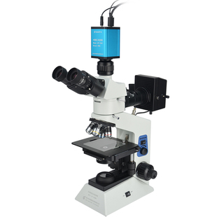 高品金相显微镜专业测量三目高倍高清电子相机视频2000倍工业实验切片硅晶圆光刻片IC芯片GP-L200-300C/324K