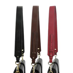 H家菜篮子肩带改造单肩斜挎荔枝纹牛皮真皮包包肩带单买件包带子