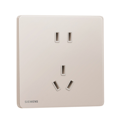 西门子开关插座灵璃玻璃薄琥珀金