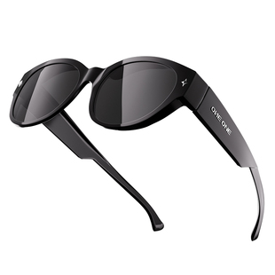 oneone仰望眼镜偏光猫眼小框套镜近视太阳镜女可套近视眼镜墨镜男