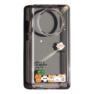 阿仙奴适用华为mate40pro手机壳新款mt30透明mate50动物排排坐mt40e保护套软20女款防摔30epro高级感全包可爱