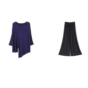 现代舞蹈服男生宽松莫代尔练功服套装爵士拉丁芭蕾艺考排练演出服