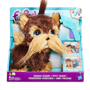 孩之宝FurReal宠物朋友毛绒玩具长毛狗肖恩儿童进口玩具礼品发声